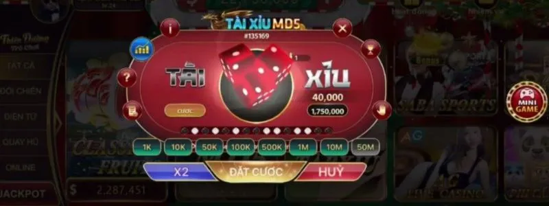 Một số tính năng của tài xỉu MD5 tại 33win1