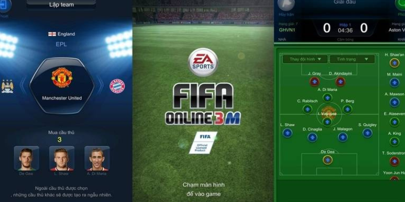 Giao diện game FIFA Online 3 Mobile trên điện thoại